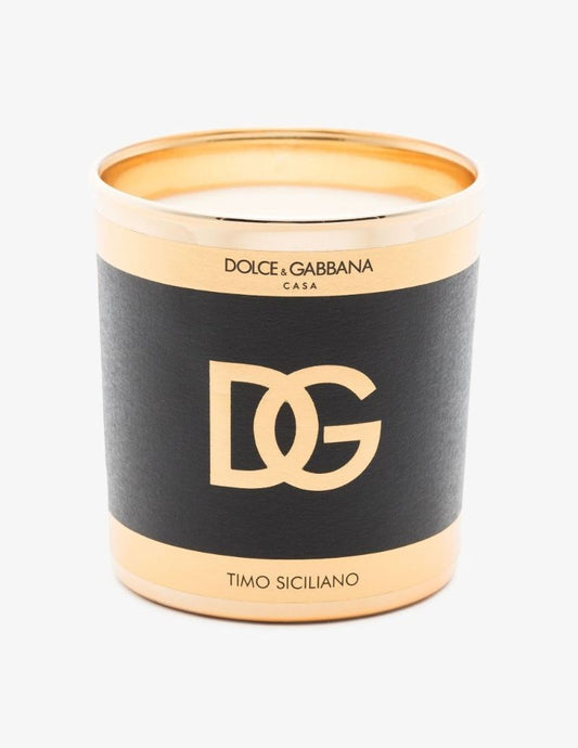 Gold Tone Sicilian Thyme Candle
