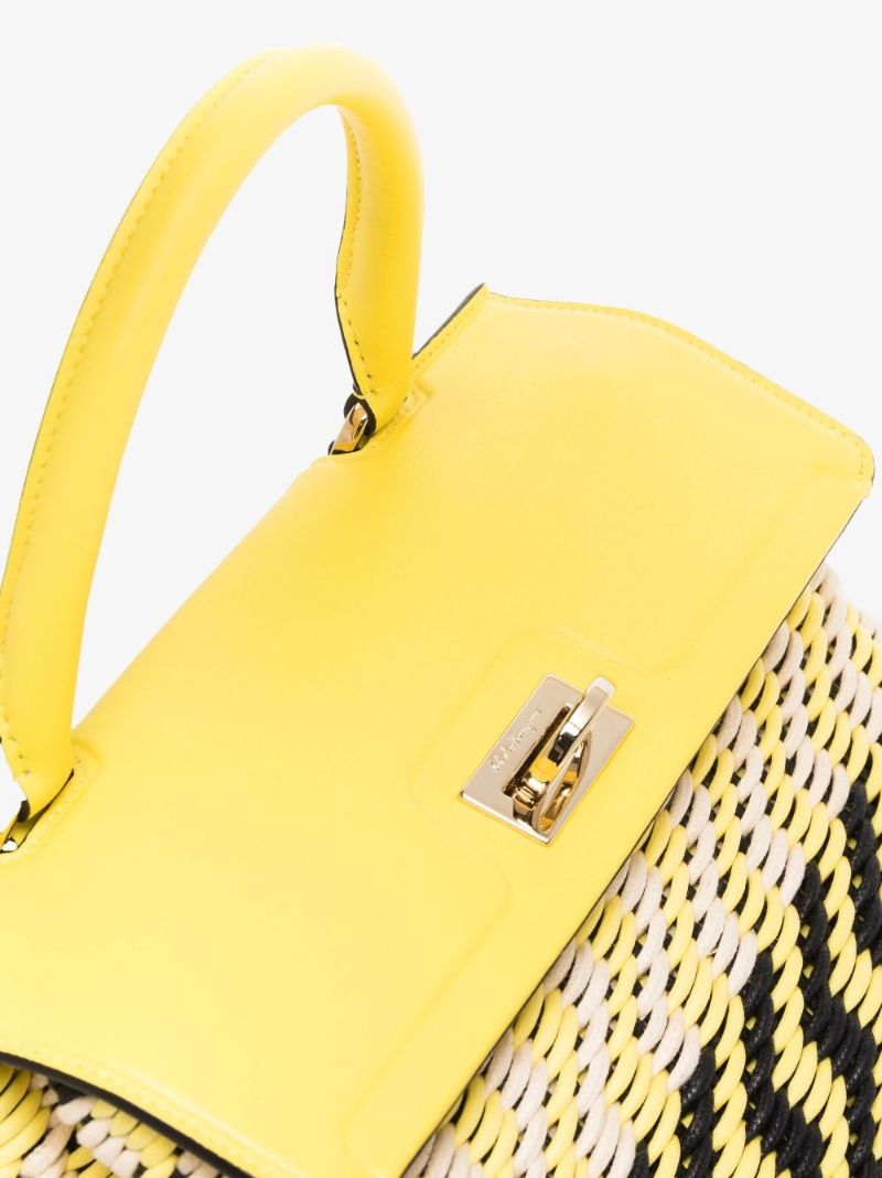 Yellow Trifolio Pannier Tote Bag
