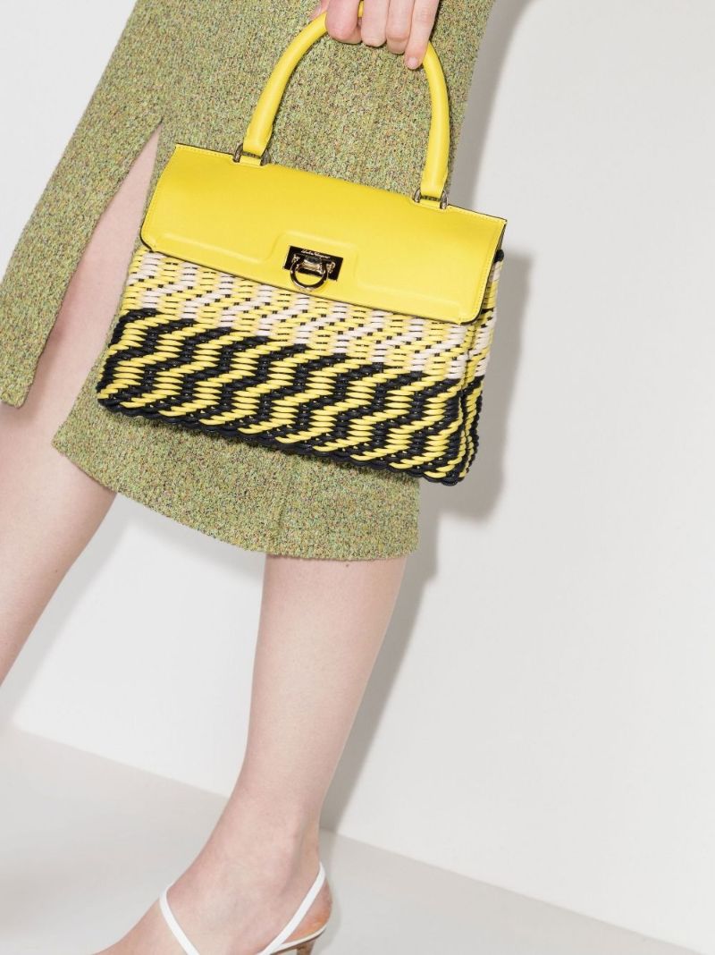Yellow Trifolio Pannier Tote Bag