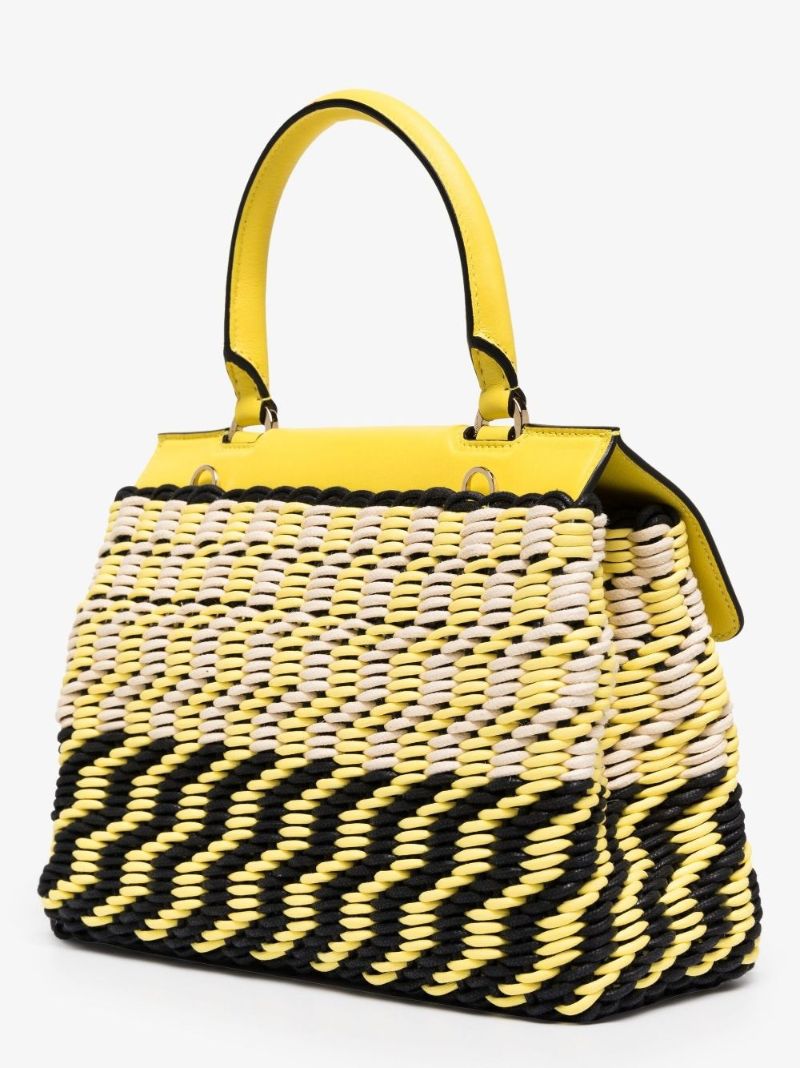 Yellow Trifolio Pannier Tote Bag