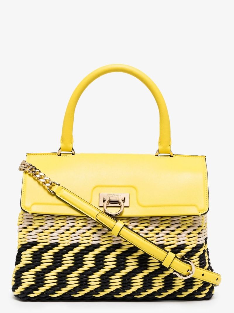 Yellow Trifolio Pannier Tote Bag