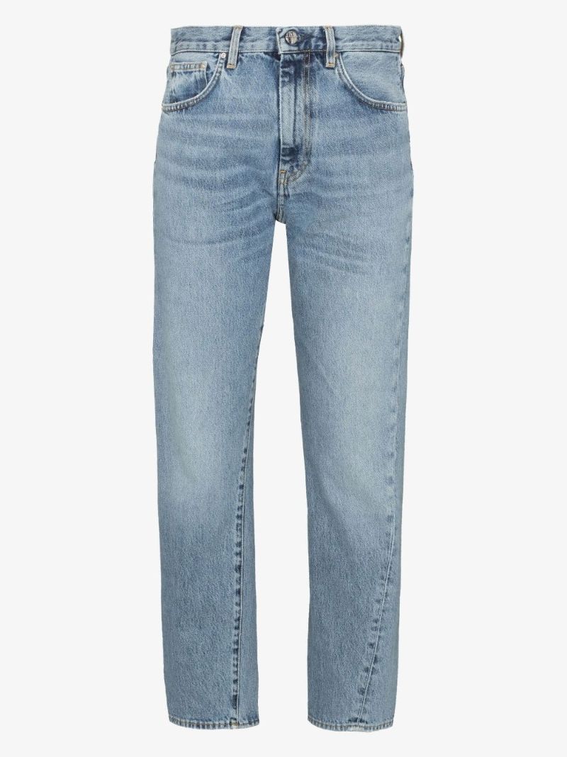 Twisted Straight Leg Jeans