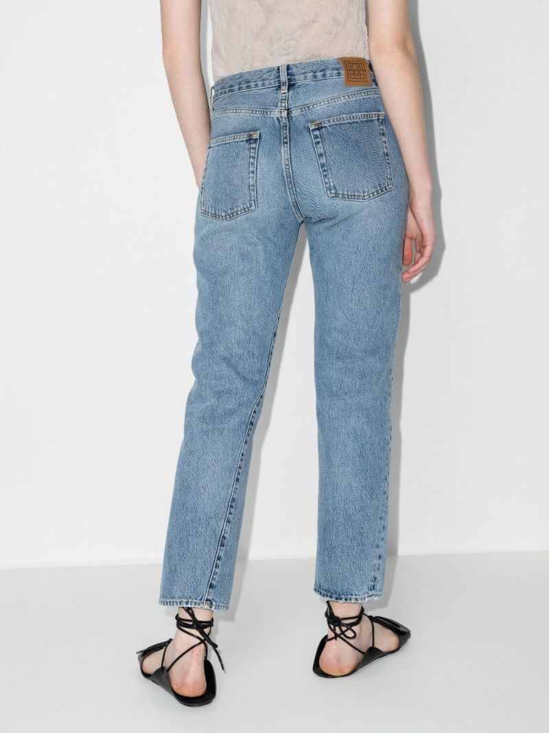 Twisted Straight Leg Jeans