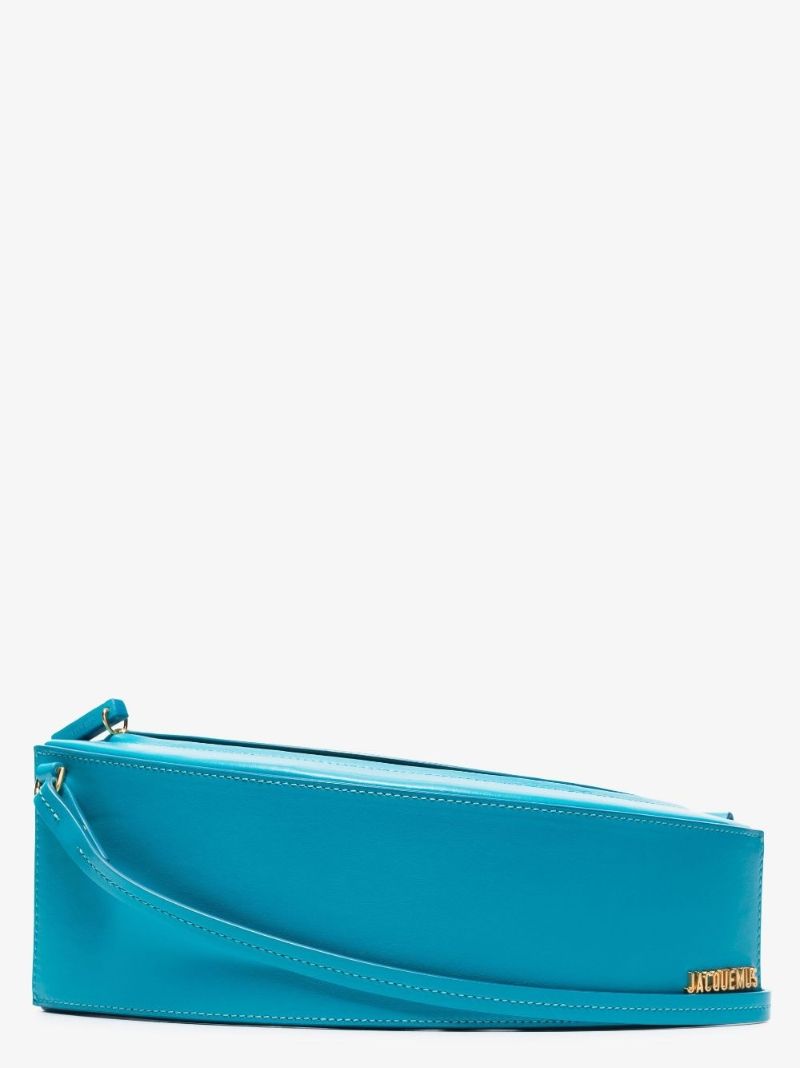 Blue Le Bomba Leather Shoulder Bag