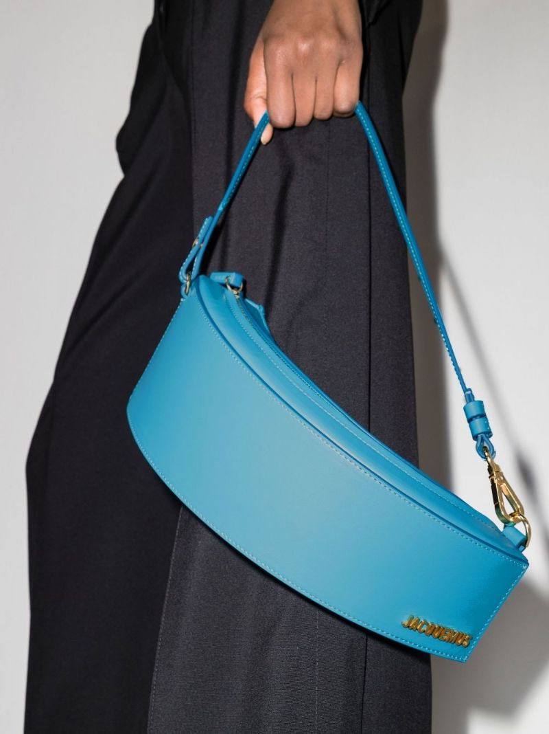 Blue Le Bomba Leather Shoulder Bag
