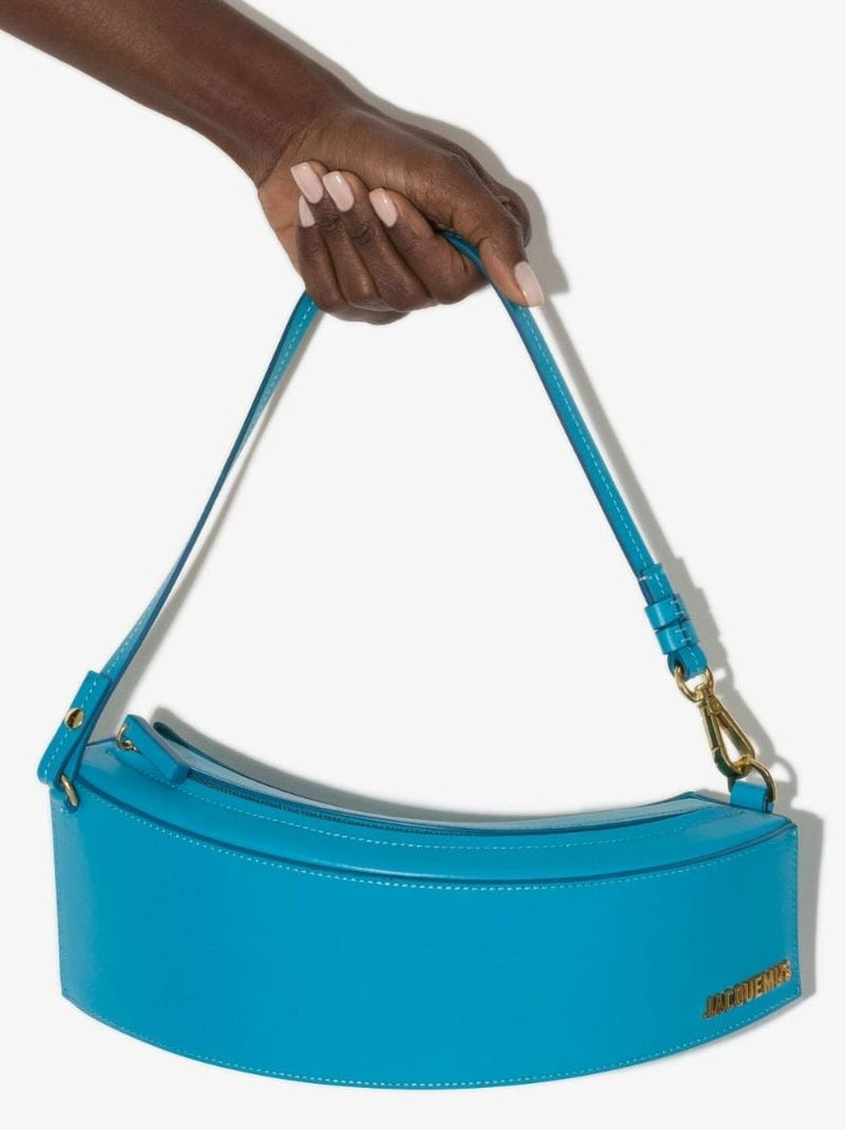 Blue Le Bomba Leather Shoulder Bag