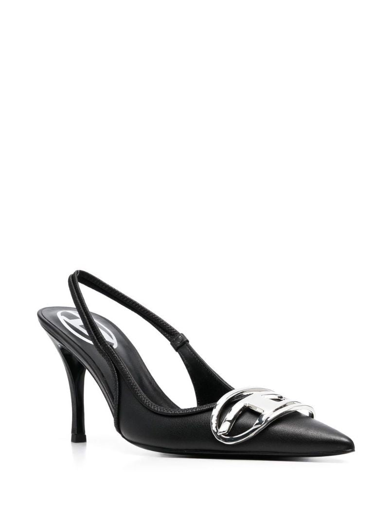 Black D-venus 80 Leather Pumps