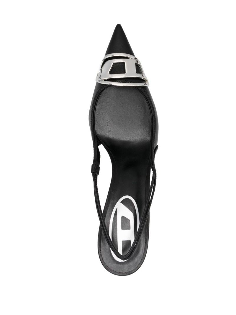 Black D-venus 80 Leather Pumps