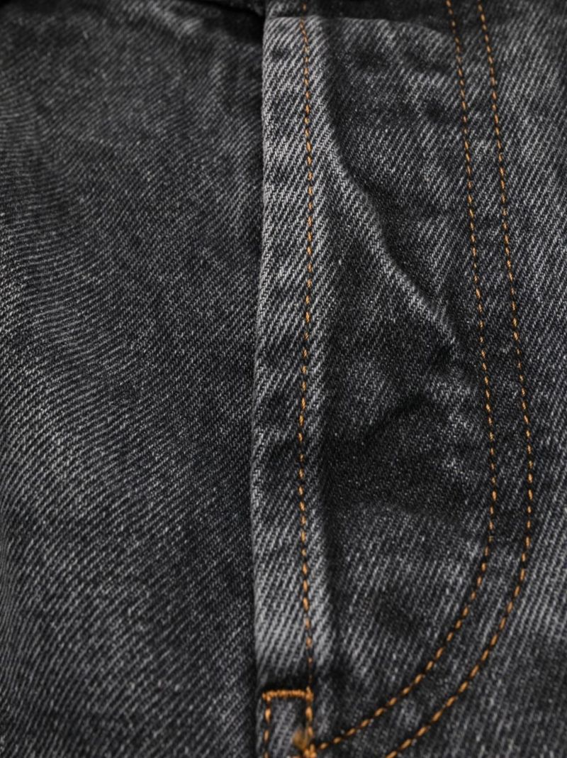 Grey Ripped Detail Denim Jeans