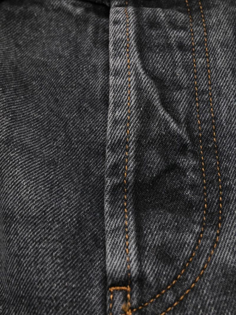 Grey Ripped Detail Denim Jeans