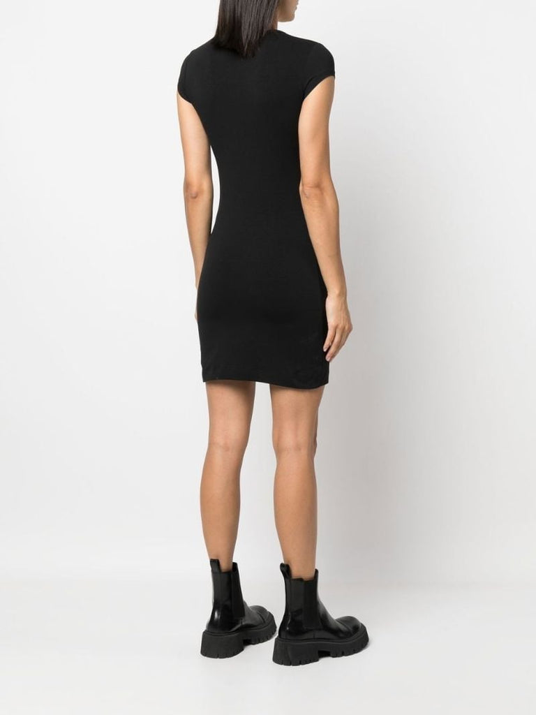 Black D-angiel Logo Dress