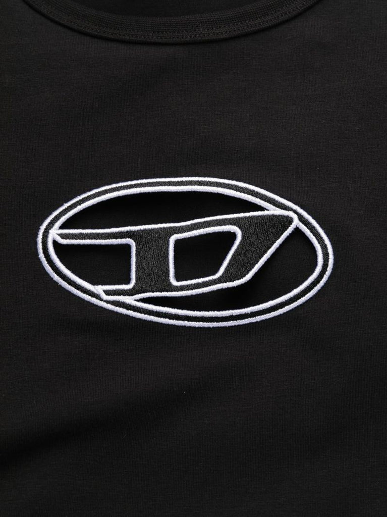 Black D-angiel Logo Dress