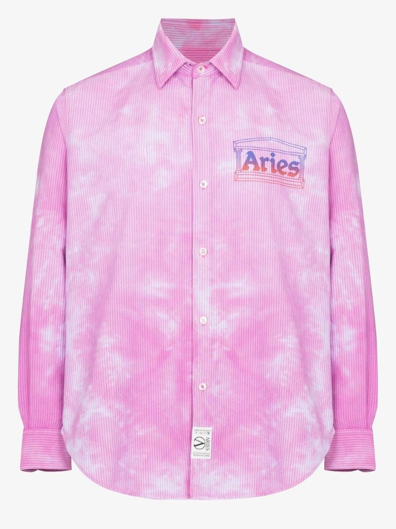 Tie-dye Logo Print Shirt
