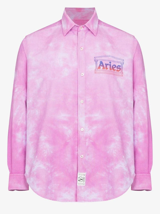 Tie-dye Logo Print Shirt