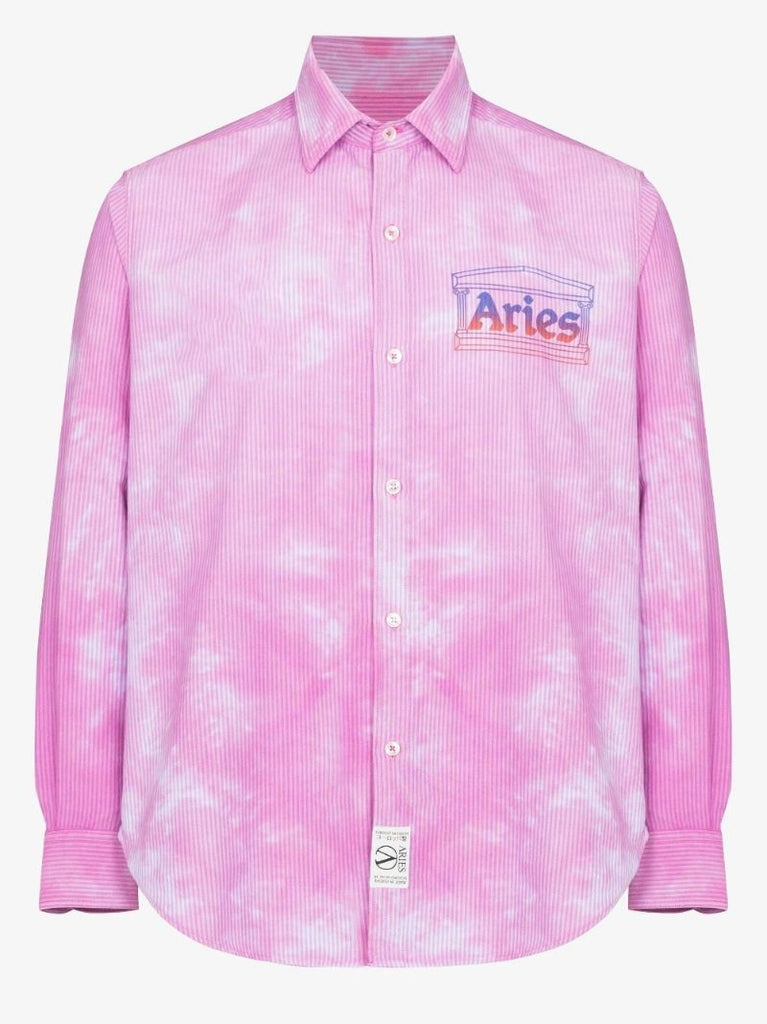 Tie-dye Logo Print Shirt