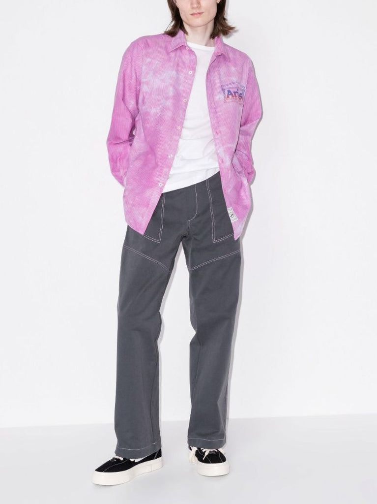 Tie-dye Logo Print Shirt