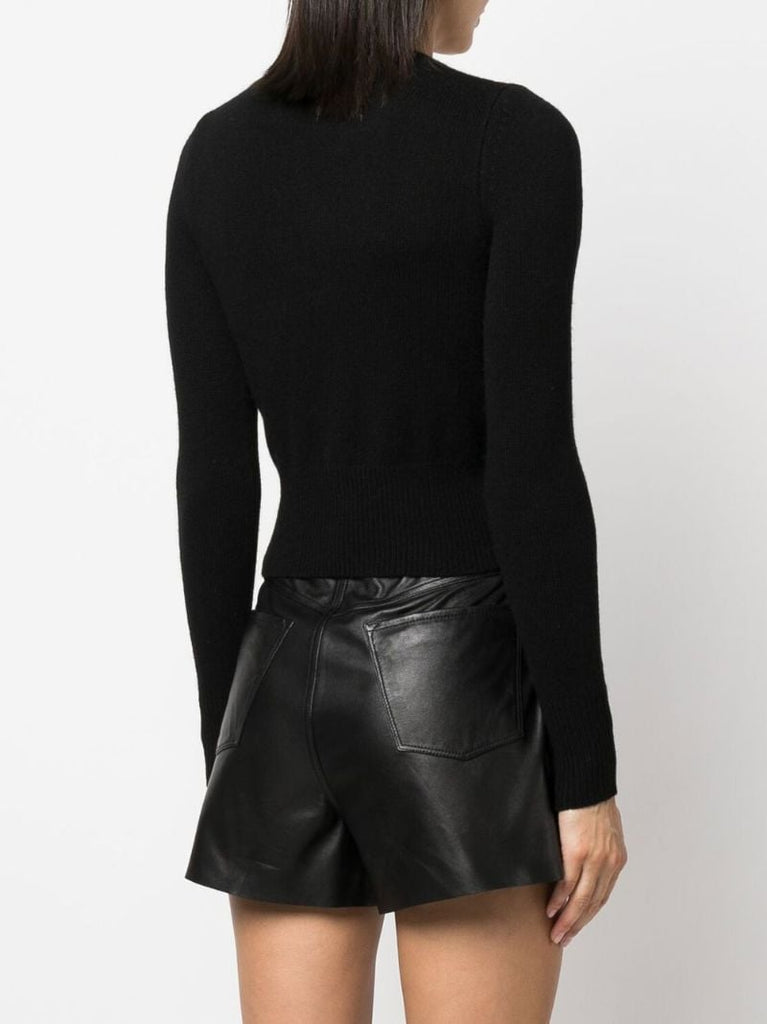 Black M-areesa D Oval Cut-out Sweater