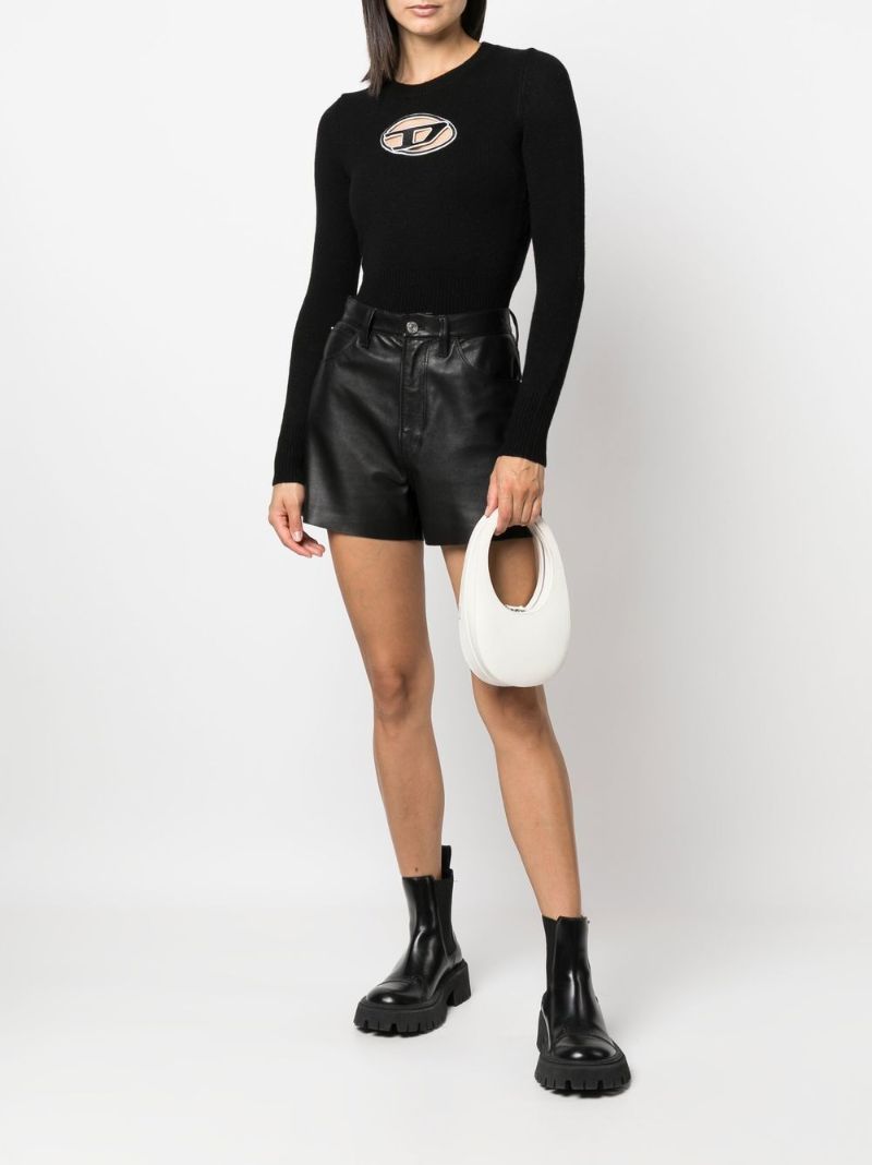 Black M-areesa D Oval Cut-out Sweater