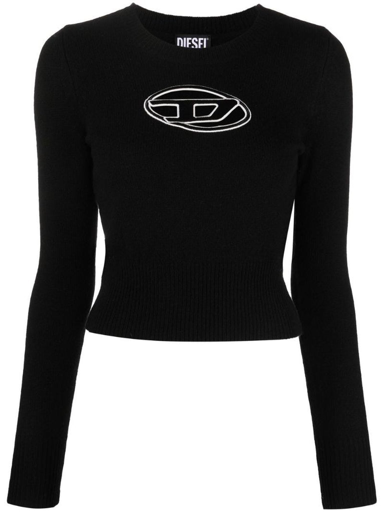 Black M-areesa D Oval Cut-out Sweater