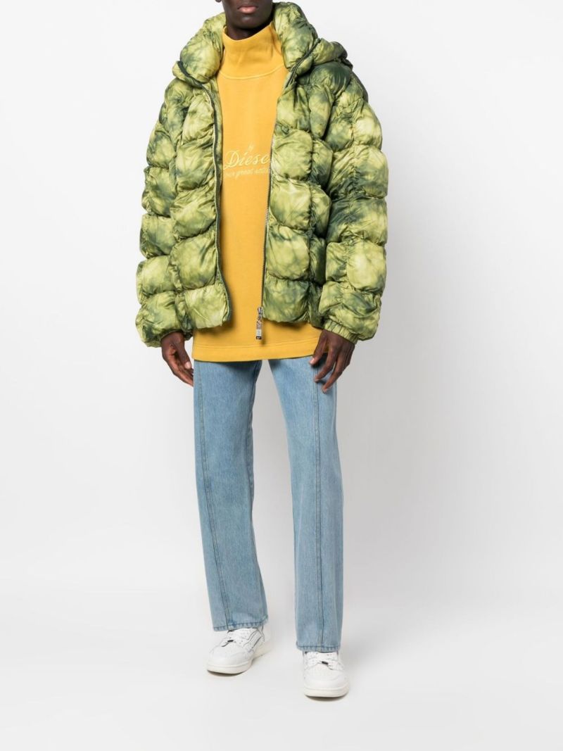 Green W-ralle Padded Jacket