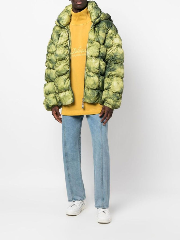 Green W-ralle Padded Jacket