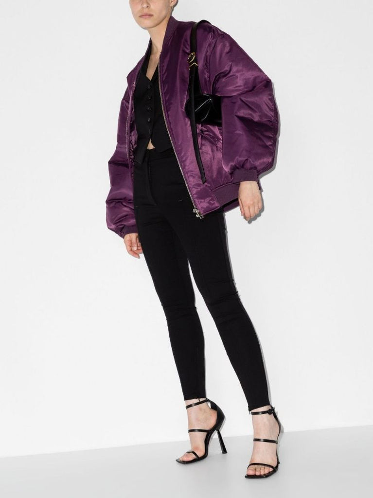 Black High Waist Wool Trousers