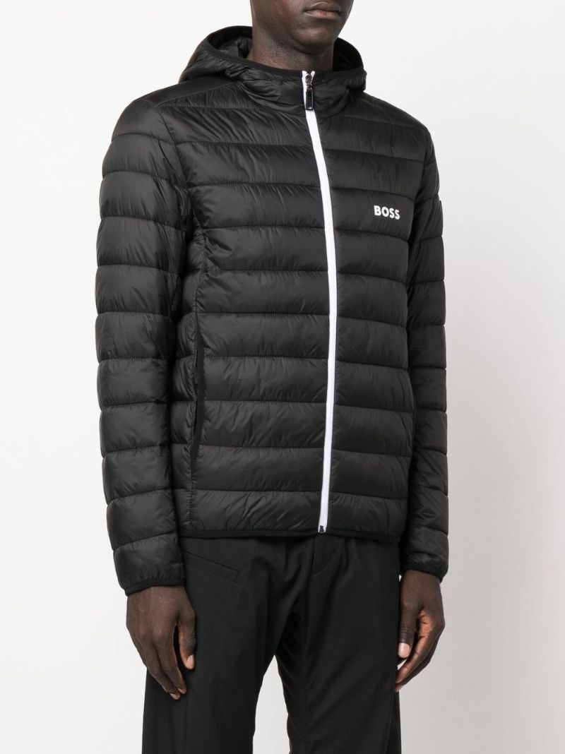 Black Thor Quilted Windbreaker Jacket