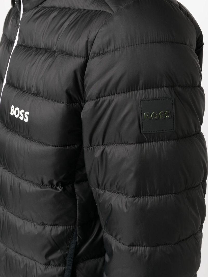 Black Thor Quilted Windbreaker Jacket