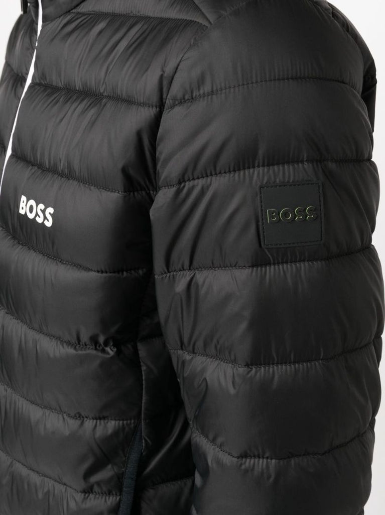 Black Thor Quilted Windbreaker Jacket