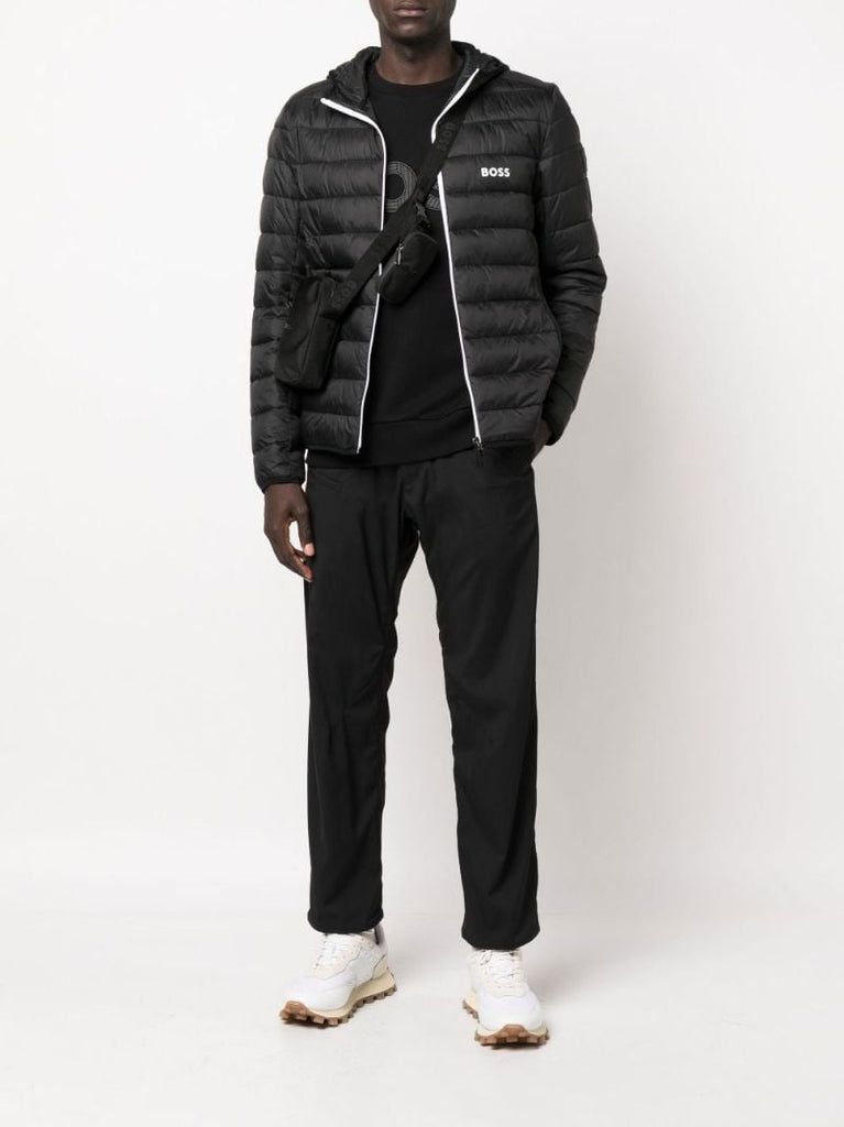 Black Thor Quilted Windbreaker Jacket