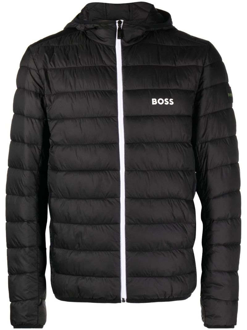 Black Thor Quilted Windbreaker Jacket