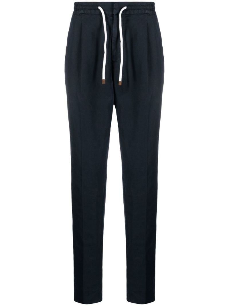 Blue Drawstring Track Trousers