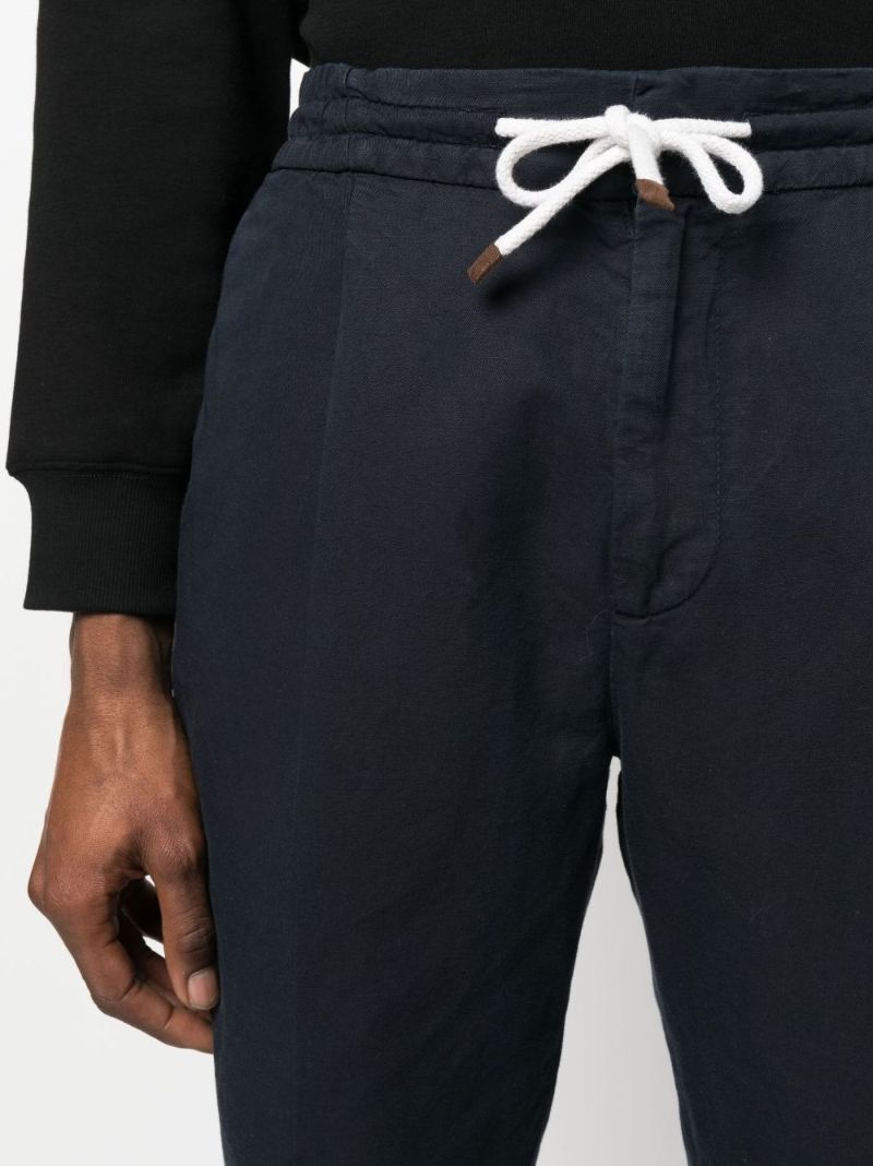 Blue Drawstring Track Trousers