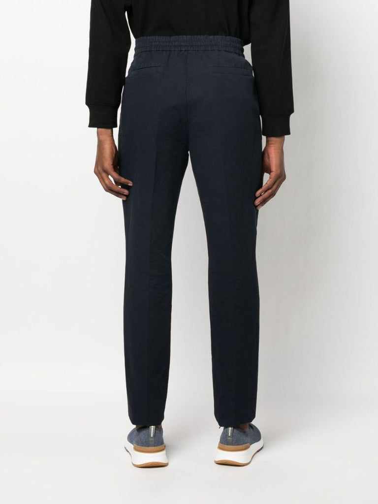 Blue Drawstring Track Trousers