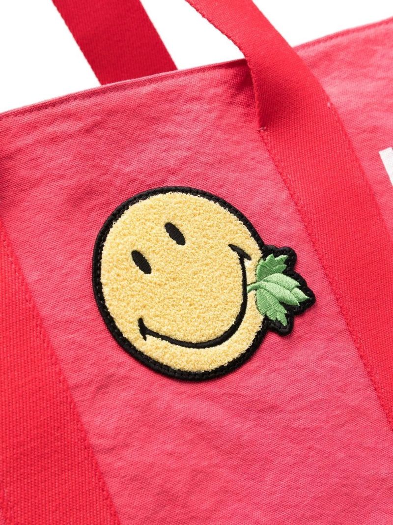 Red Smiley One Life Tote Bag