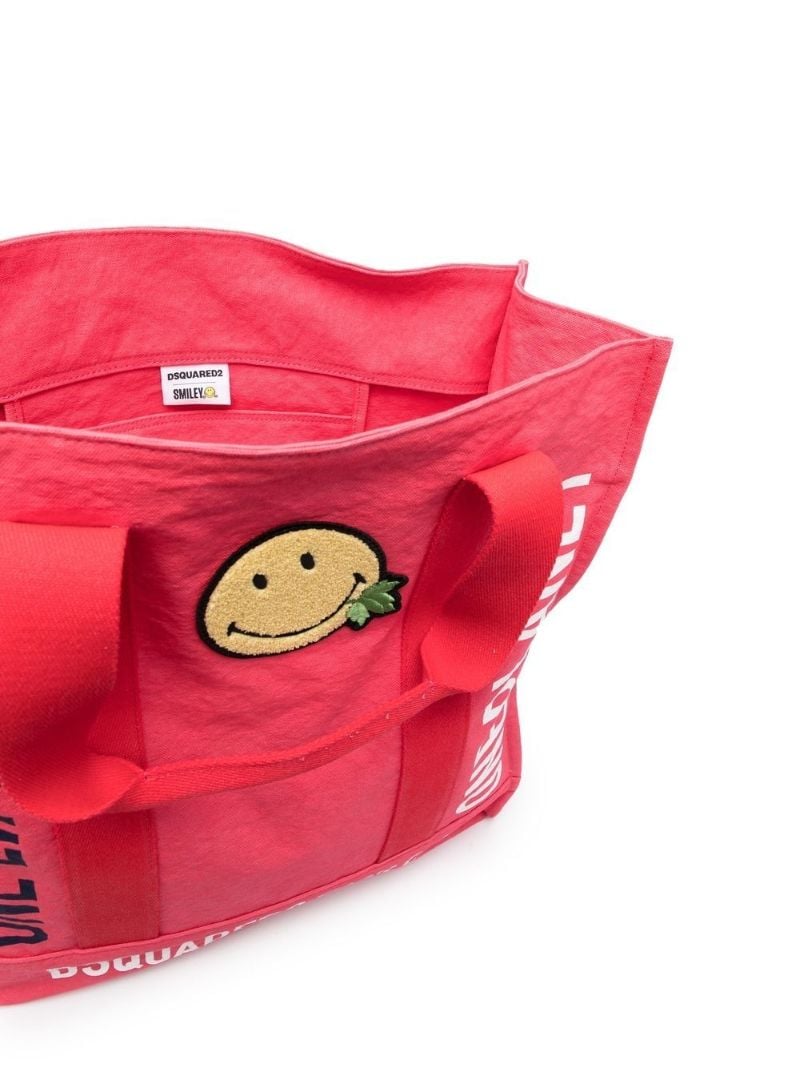 Red Smiley One Life Tote Bag