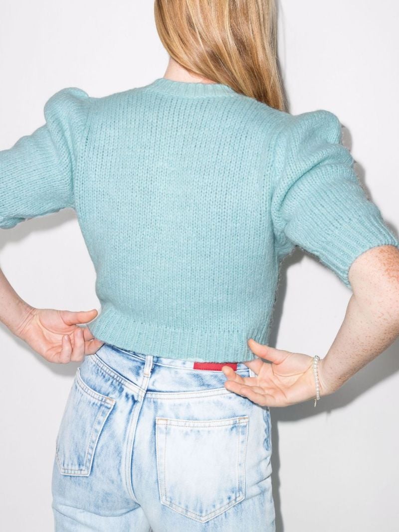 Embellished Cable Knit Sweater