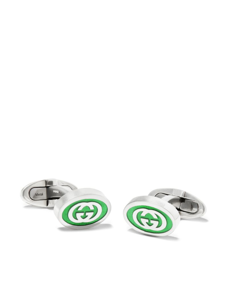 Sterling Silver Interlocking G Cufflinks