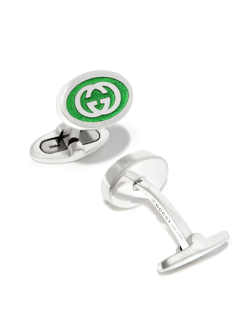 Sterling Silver Interlocking G Cufflinks