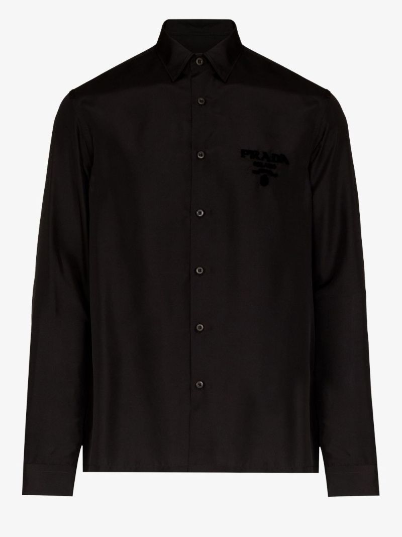 Party Logo Embroidered Silk Shirt