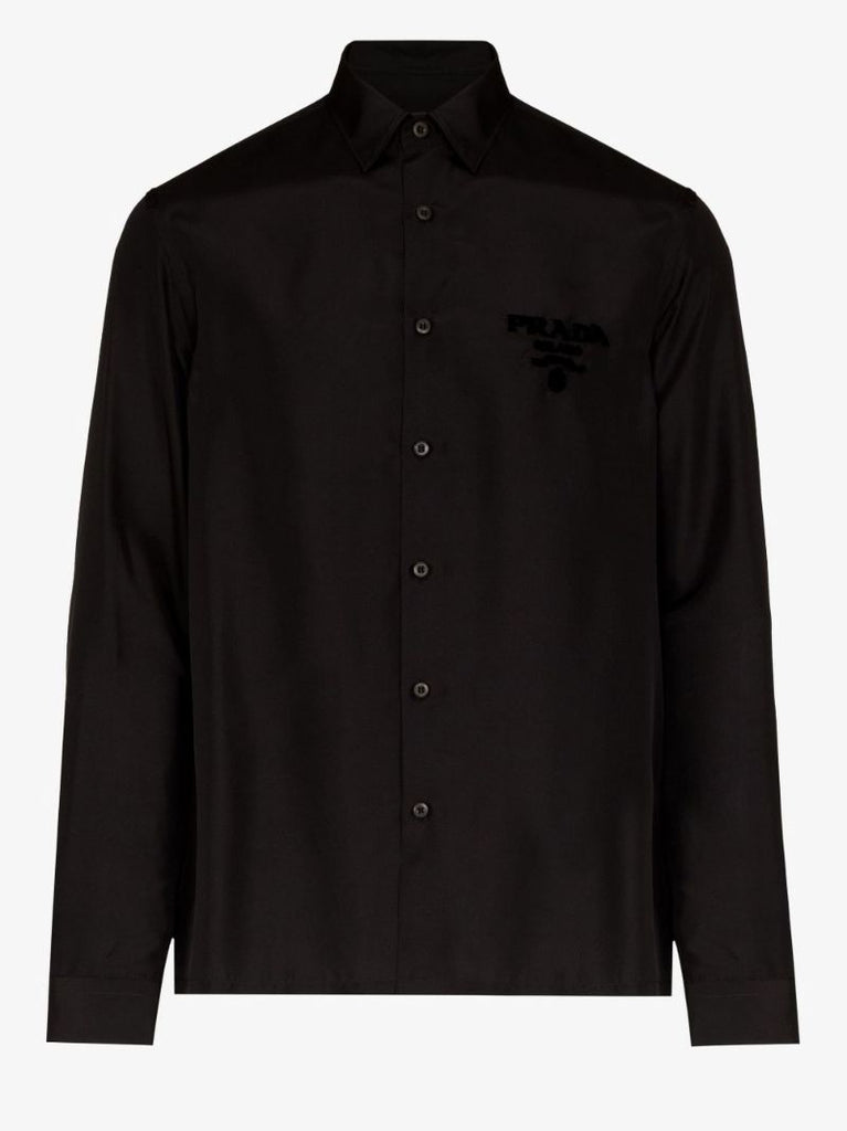 Party Logo Embroidered Silk Shirt