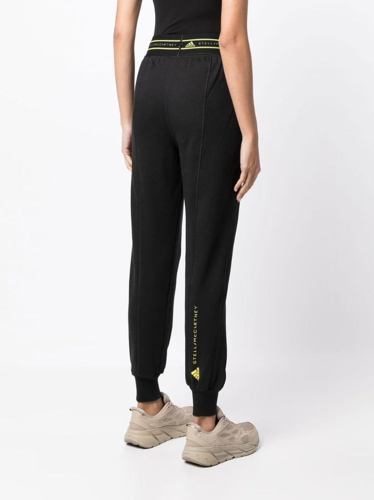 Black Logo Print Track Pants