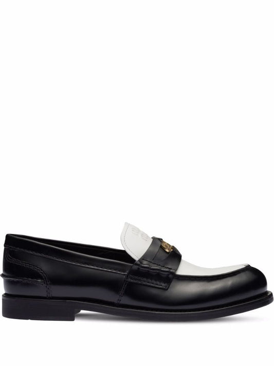 Black  Leather Penny Loafers
