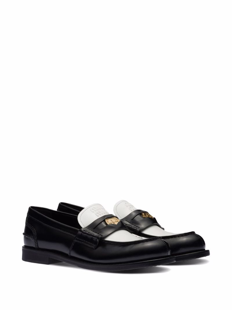 Black  Leather Penny Loafers