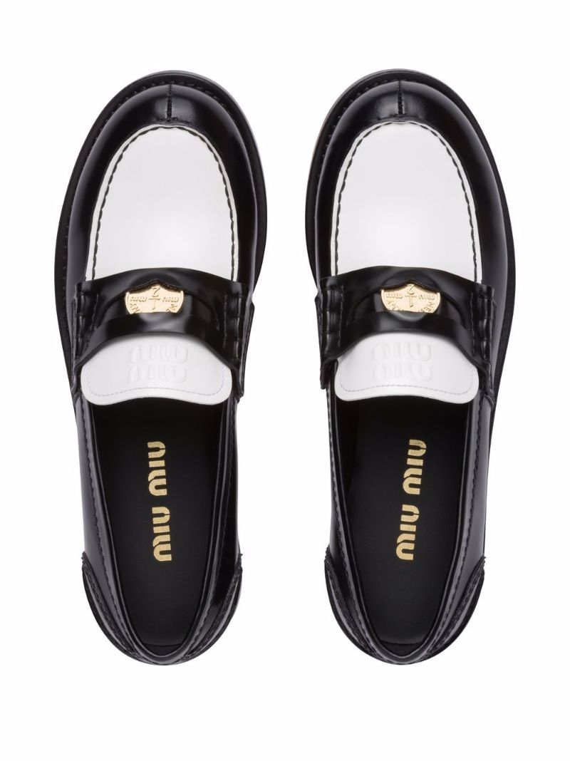 Black  Leather Penny Loafers