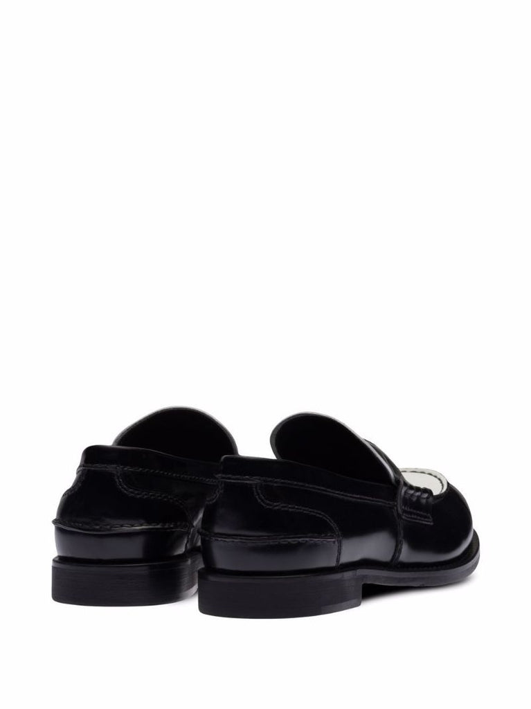 Black  Leather Penny Loafers