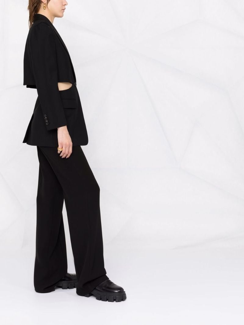 Tailored Cutout Wool Blazer