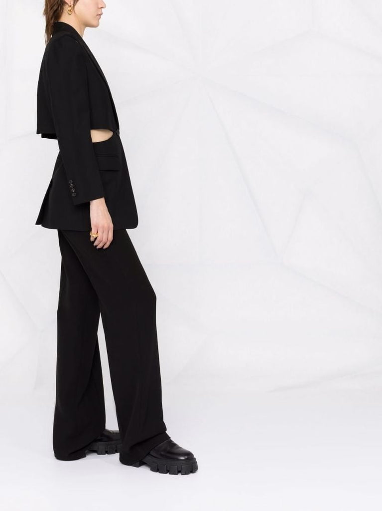 Tailored Cutout Wool Blazer