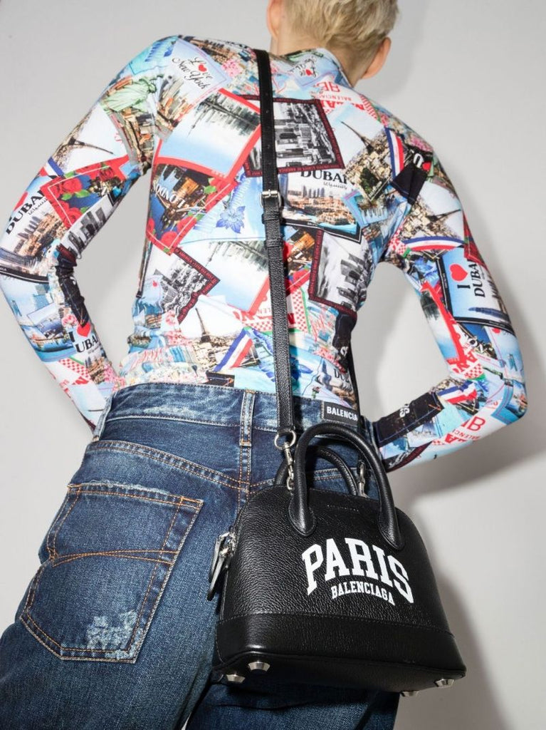 Black Cities Paris Ville Xxs Leather Tote Bag