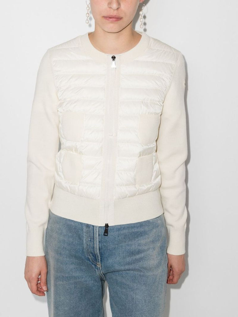 Padded Zip-up Sweater